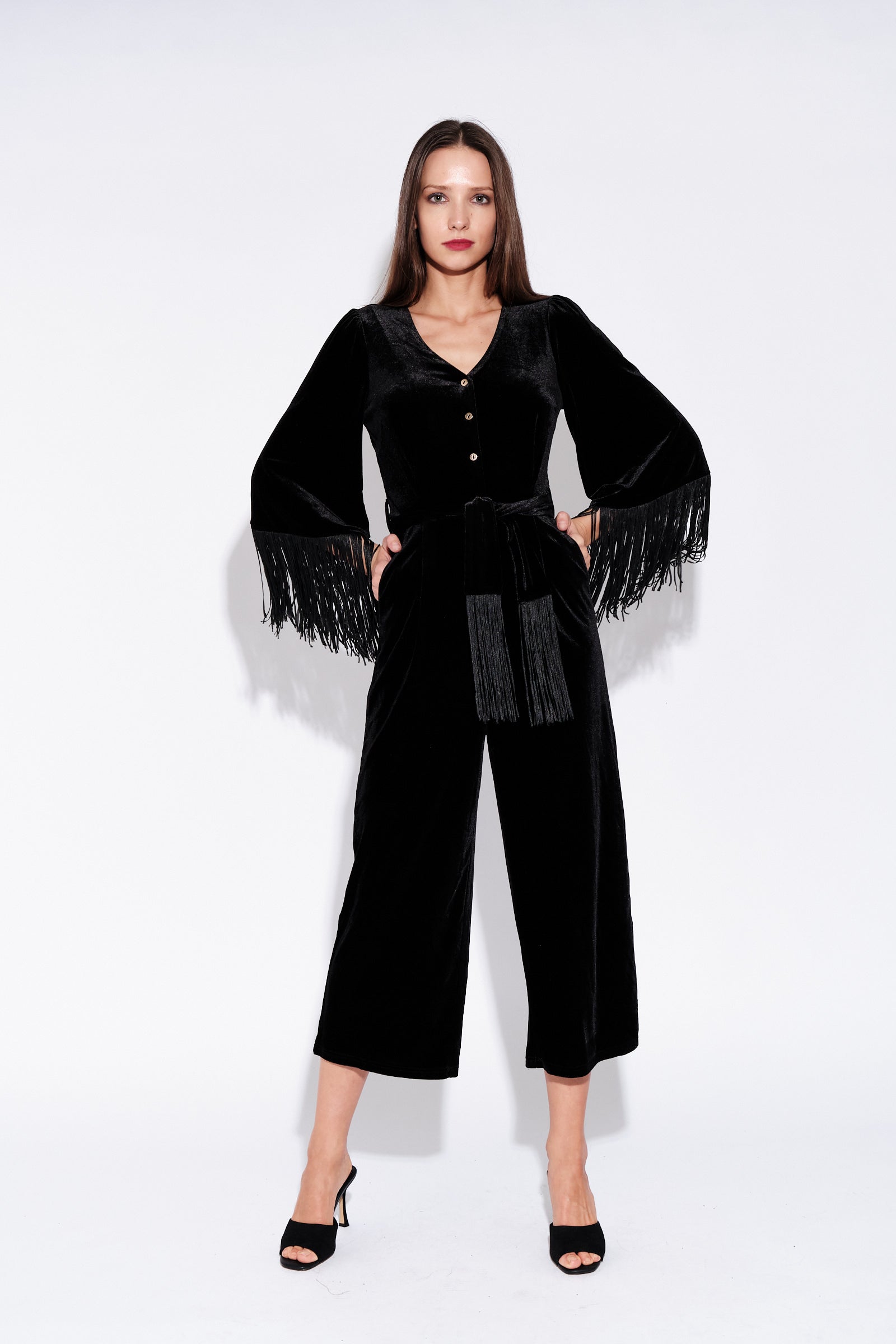 Jumpsuit fringe best sale