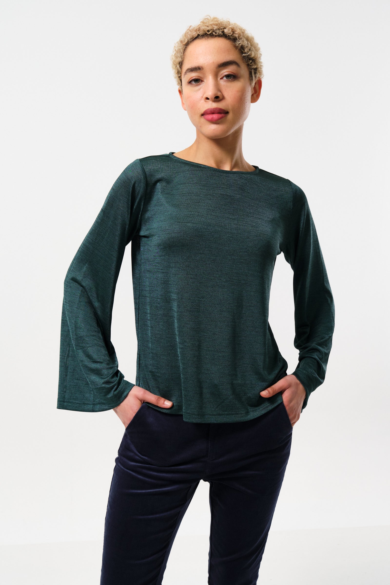 Green Long-Sleeve Top (please good read the description about the price).