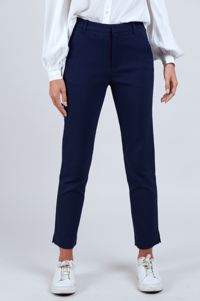 Slim fit ankle length hot sale trousers