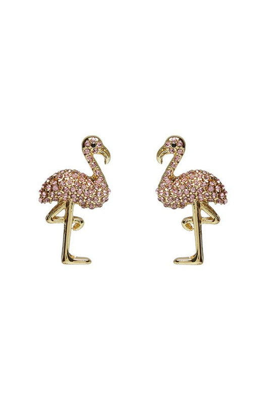 Maya Flamingo Pink Stud Earrings