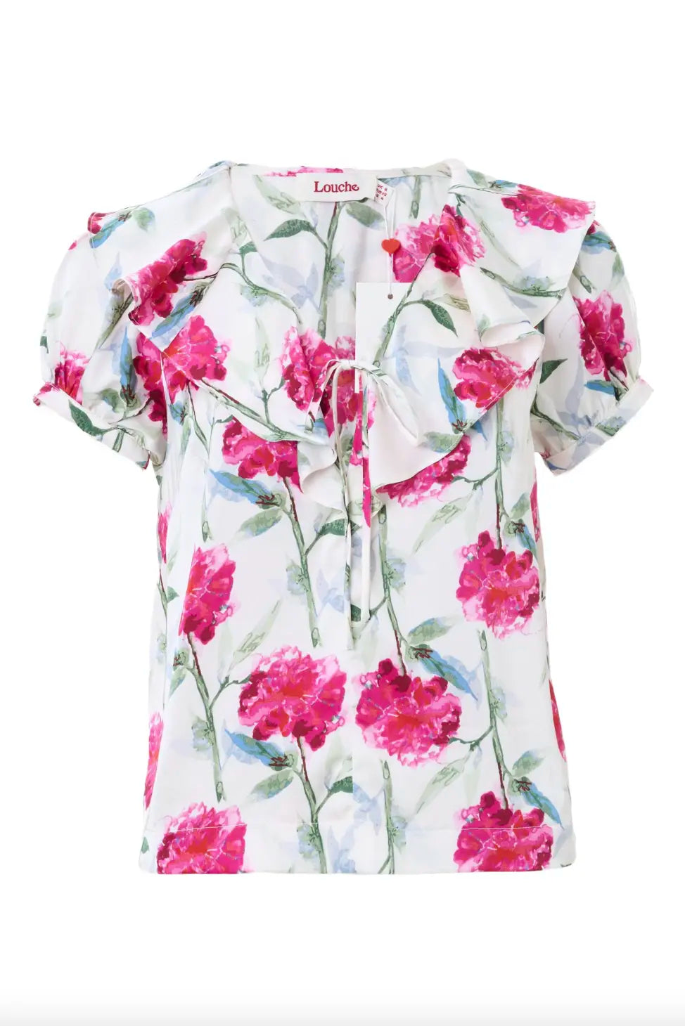 Eloise Loveflower Print Puff Sleeve Blouse