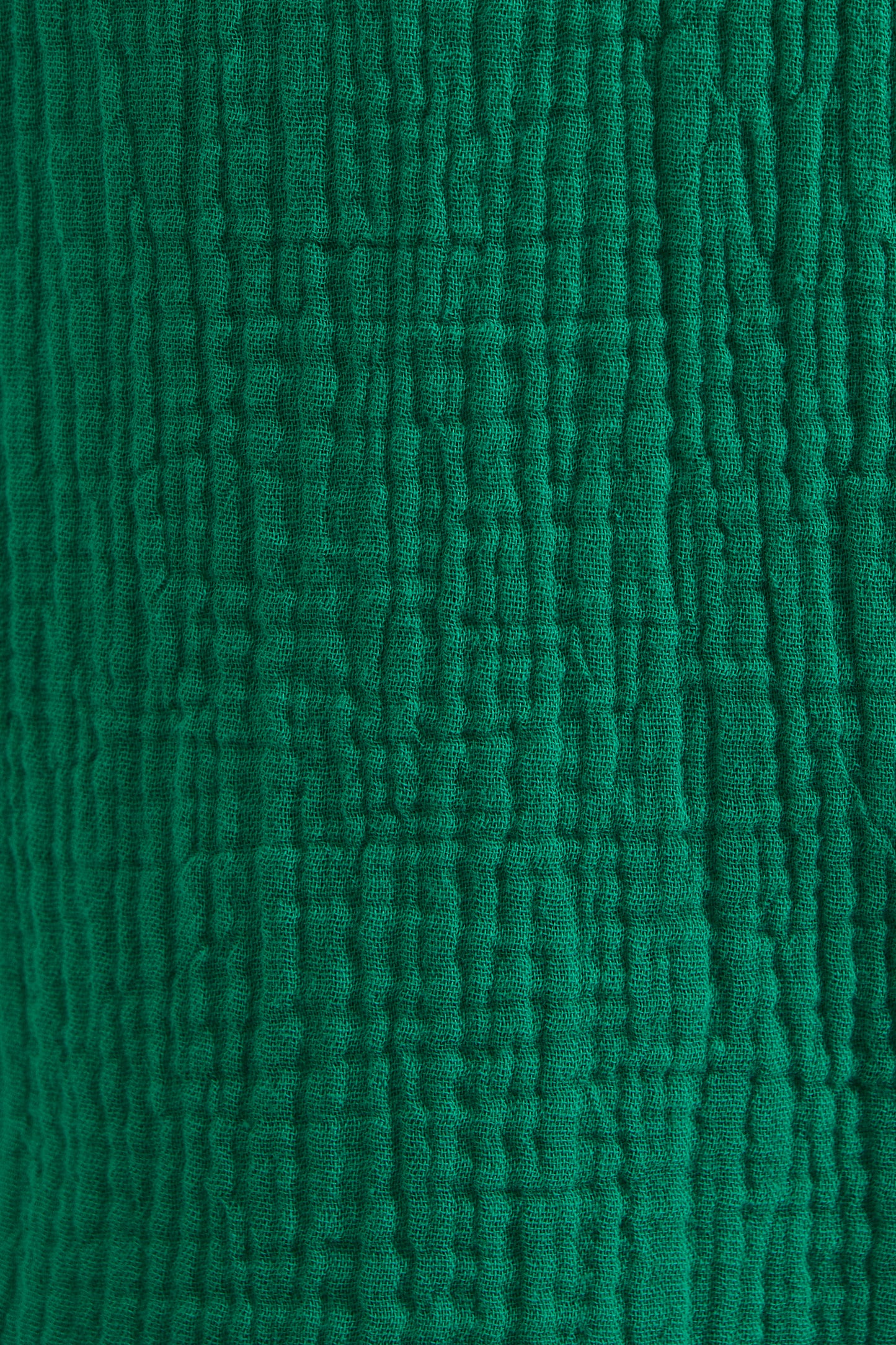 Abinaya Green Double Gauze Short Sleeved Shirt
