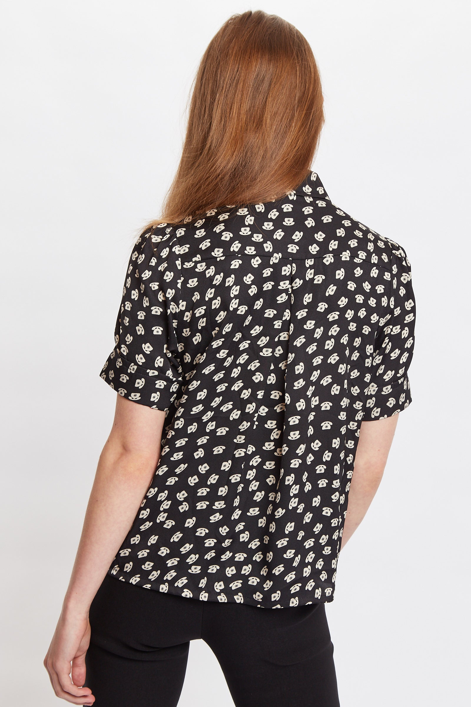 Louche Barclay Call Me Print Short Sleeve Shirt Black – JOY