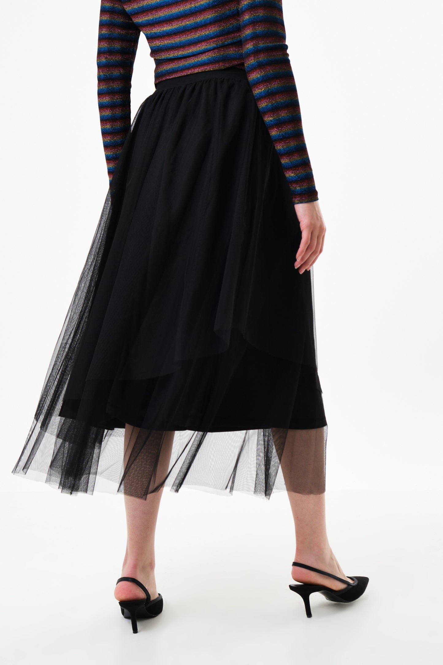 Bertin Tulle Midi Skirt