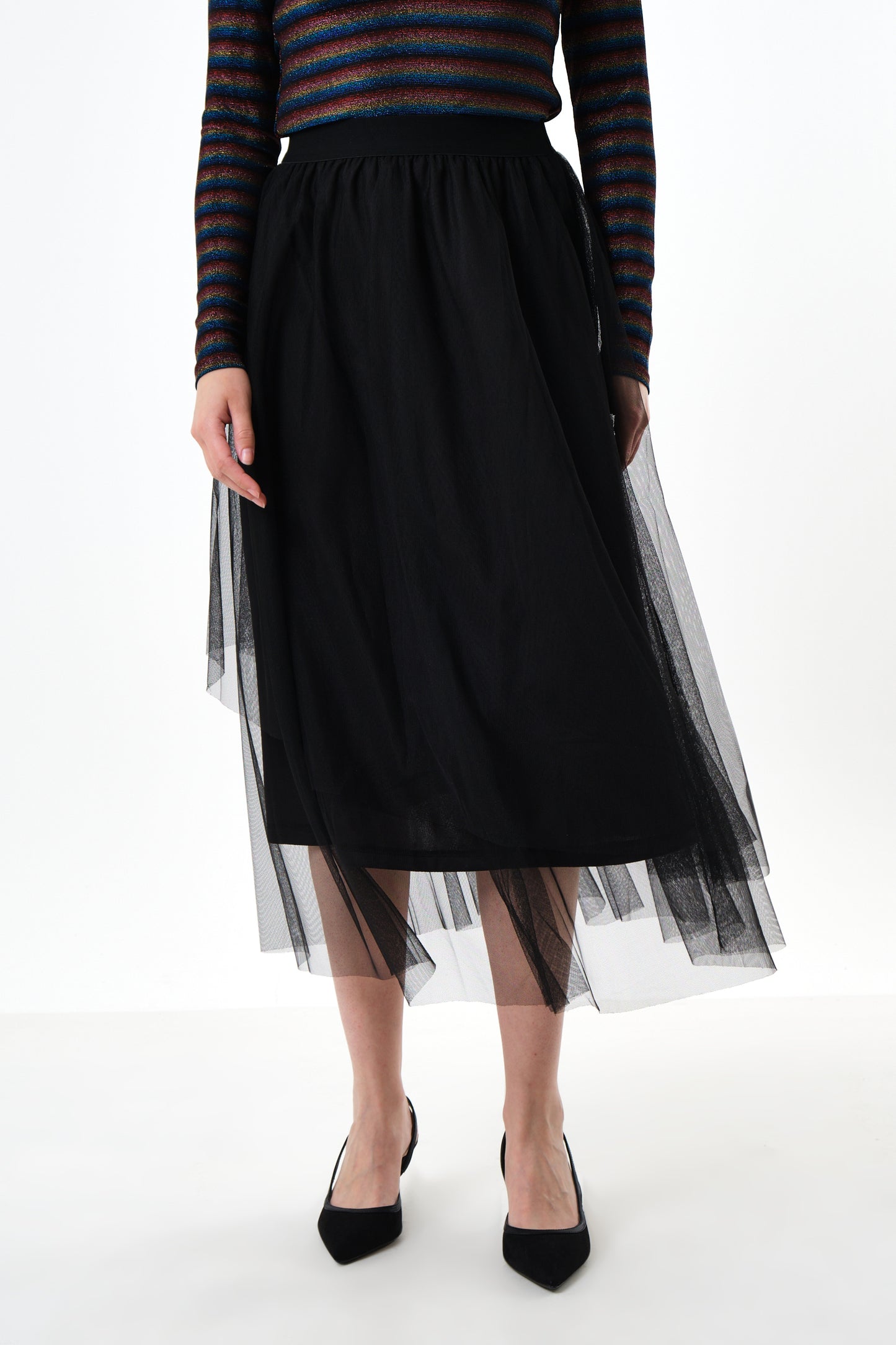 Bertin Tulle Midi Skirt