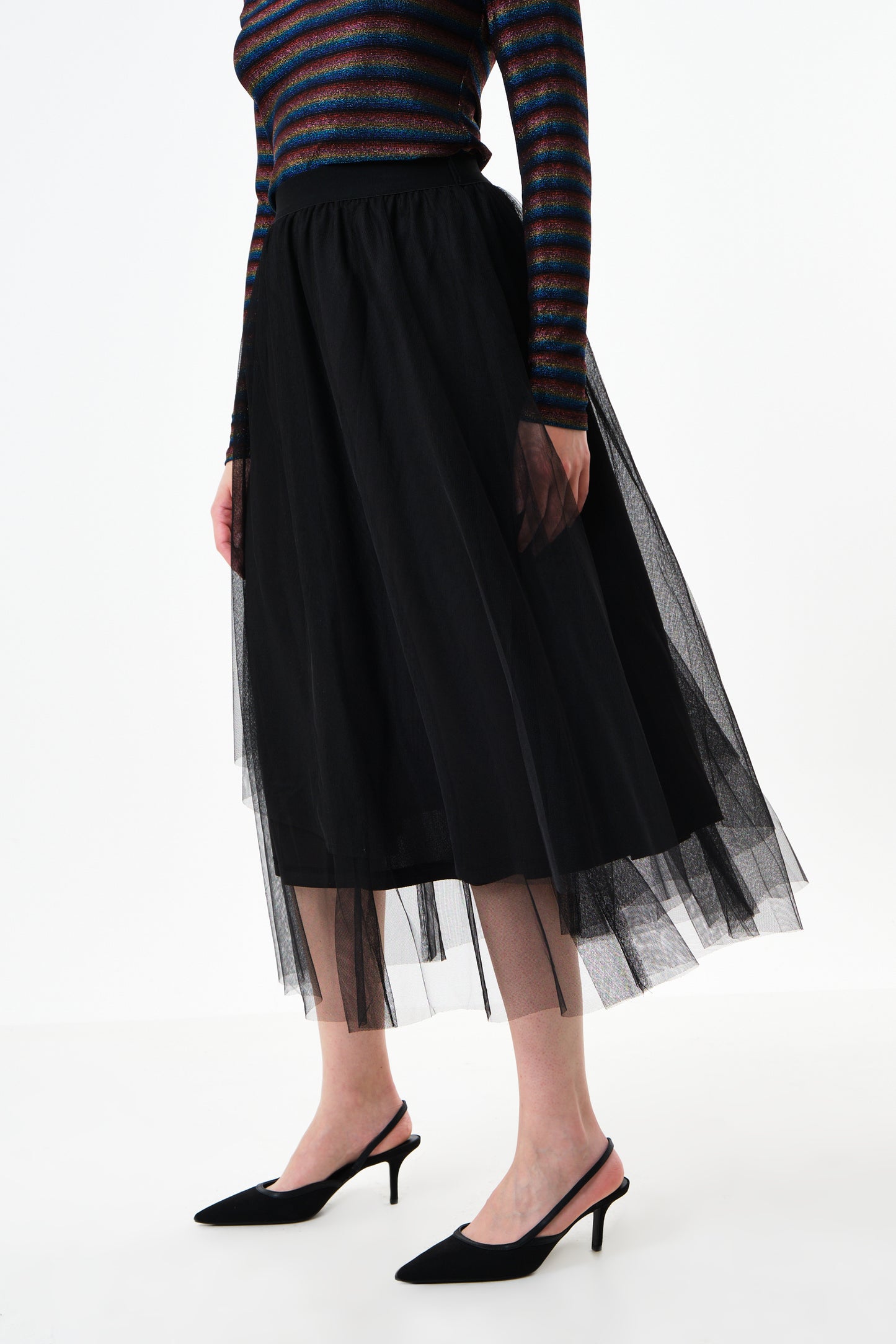 Bertin Tulle Midi Skirt