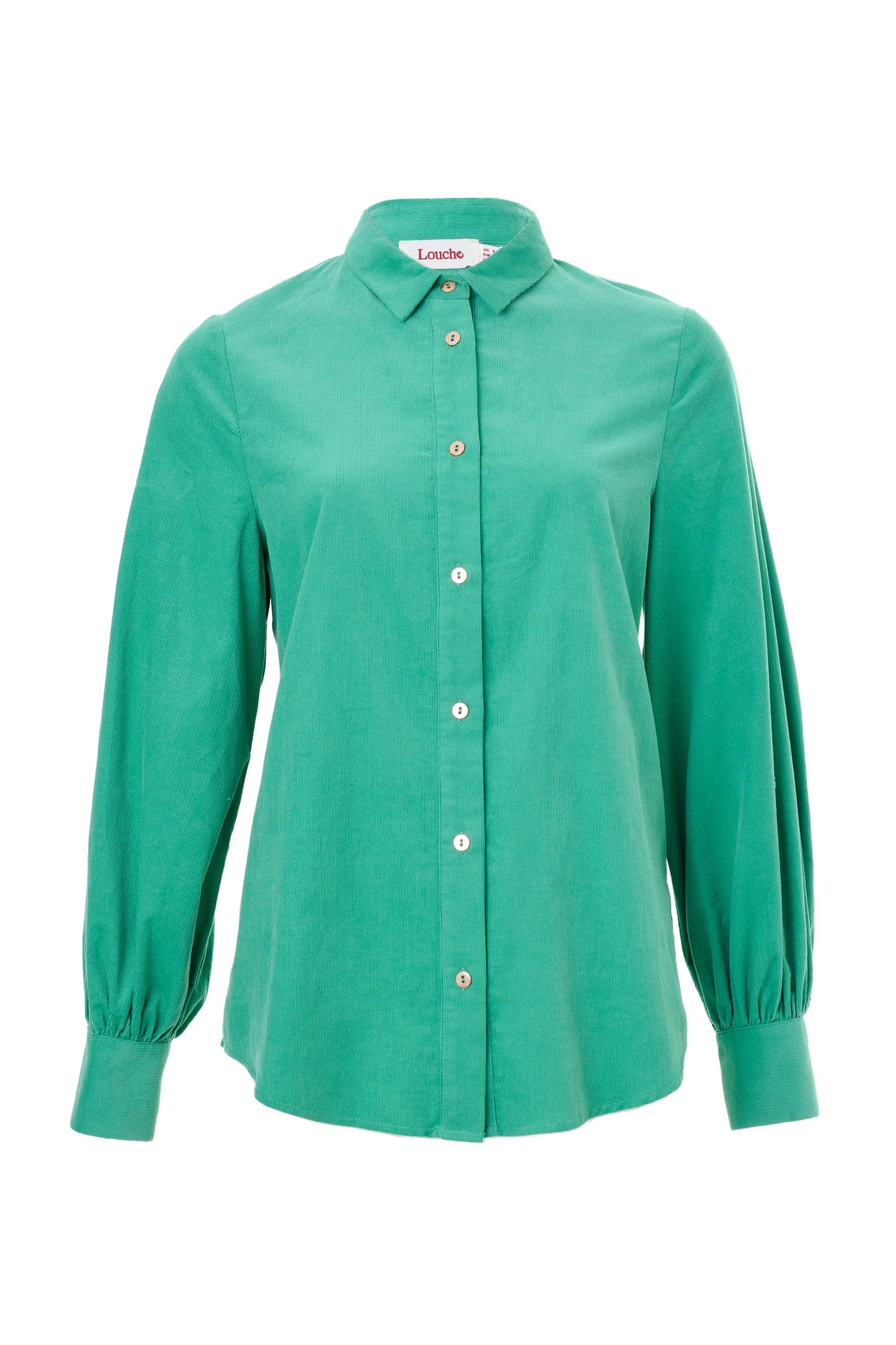 Byron Lightweight Baby Cord Shirt - Green