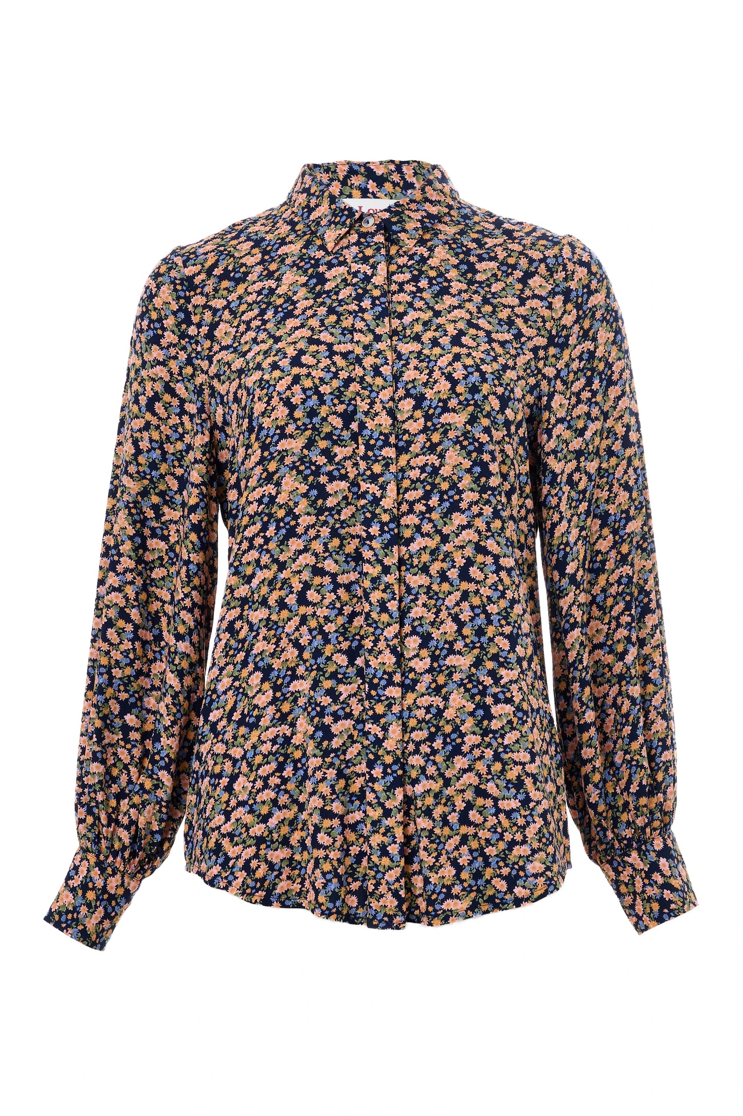 Byron Spring Ditsy Shirt - Peach