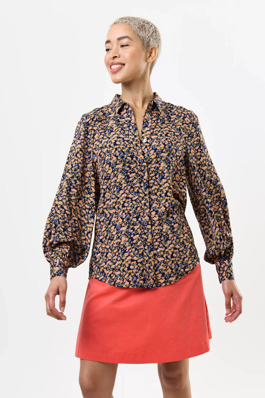 Byron Spring Ditsy Shirt - Peach