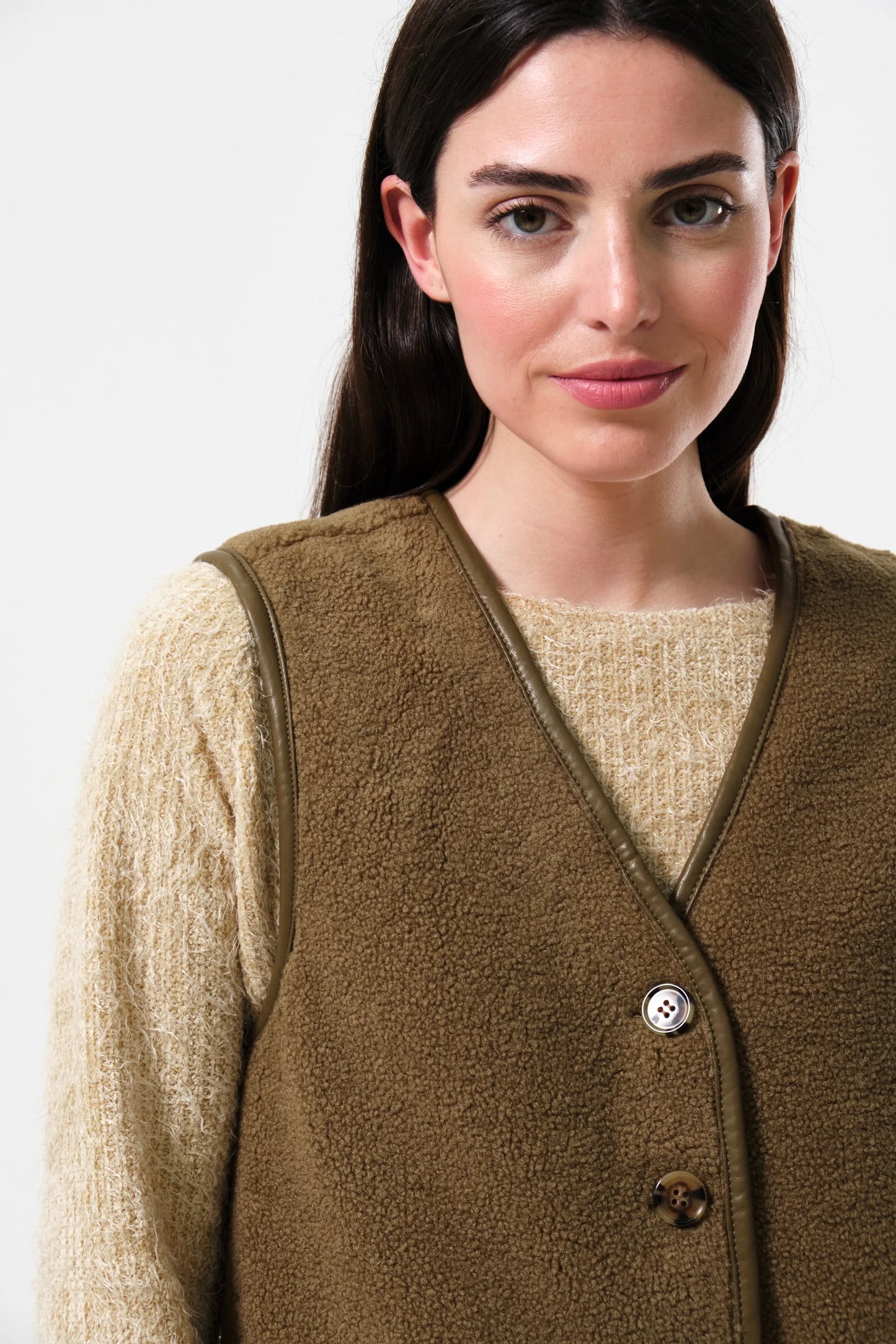 Cathel Borg Longline Gilet - Nutmeg