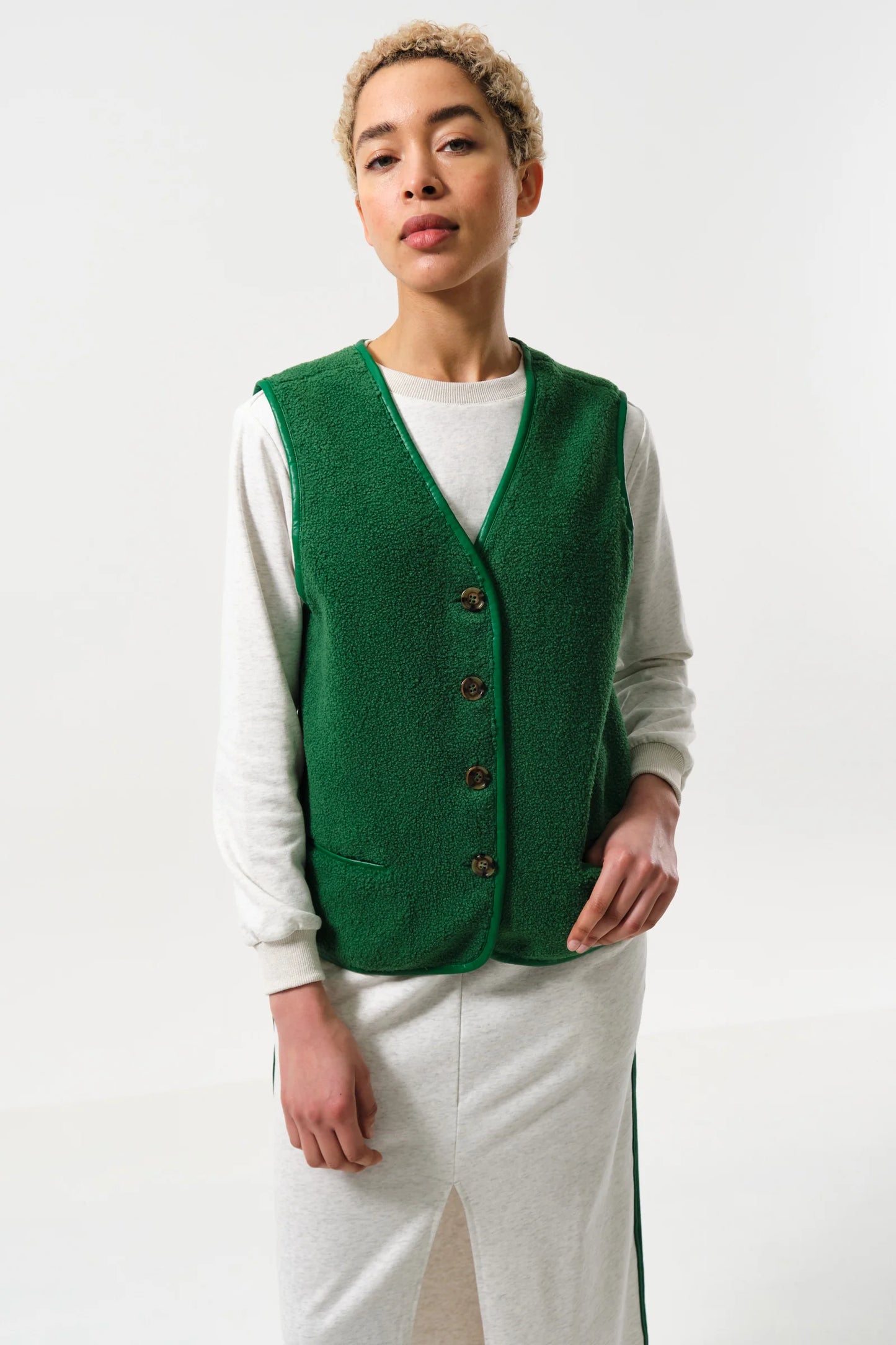 Chris Borg Waistcoat - Green