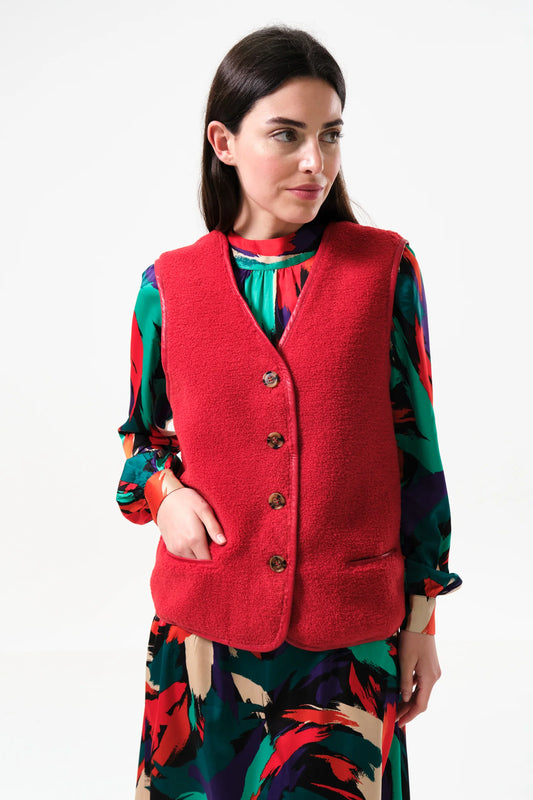 Chris Borg Waistcoat - Red