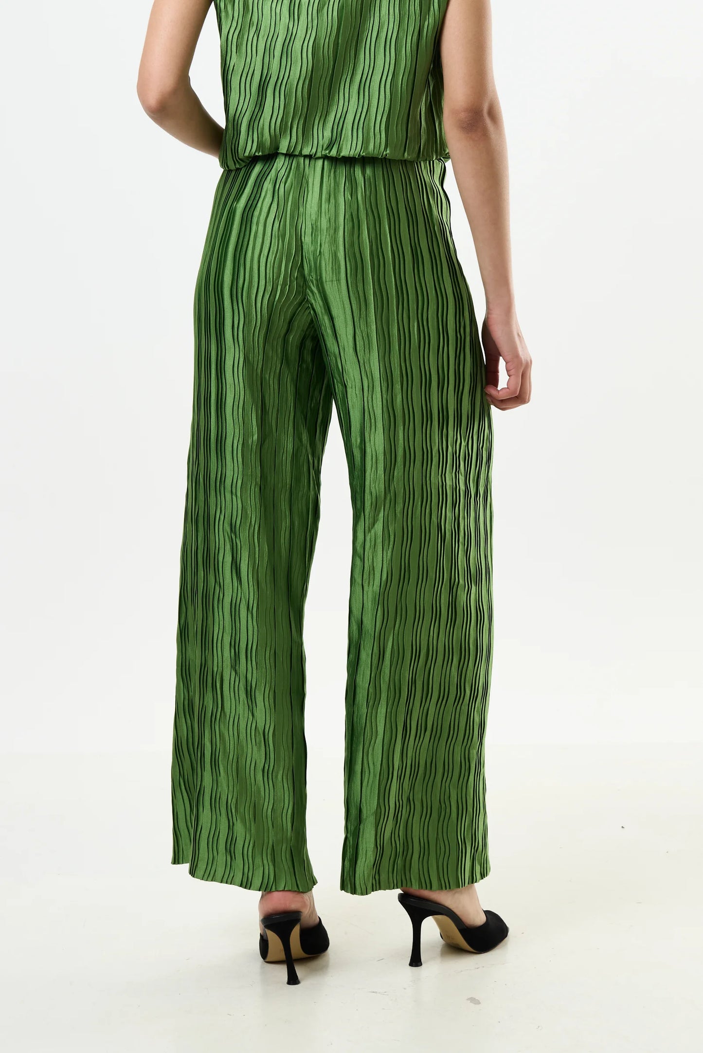 Clothide Pleat Surprise Trousers - Fern