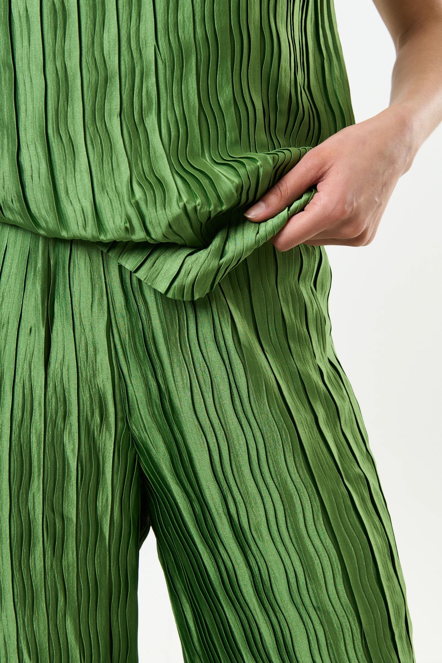 Clothide Pleat Surprise Trousers - Fern