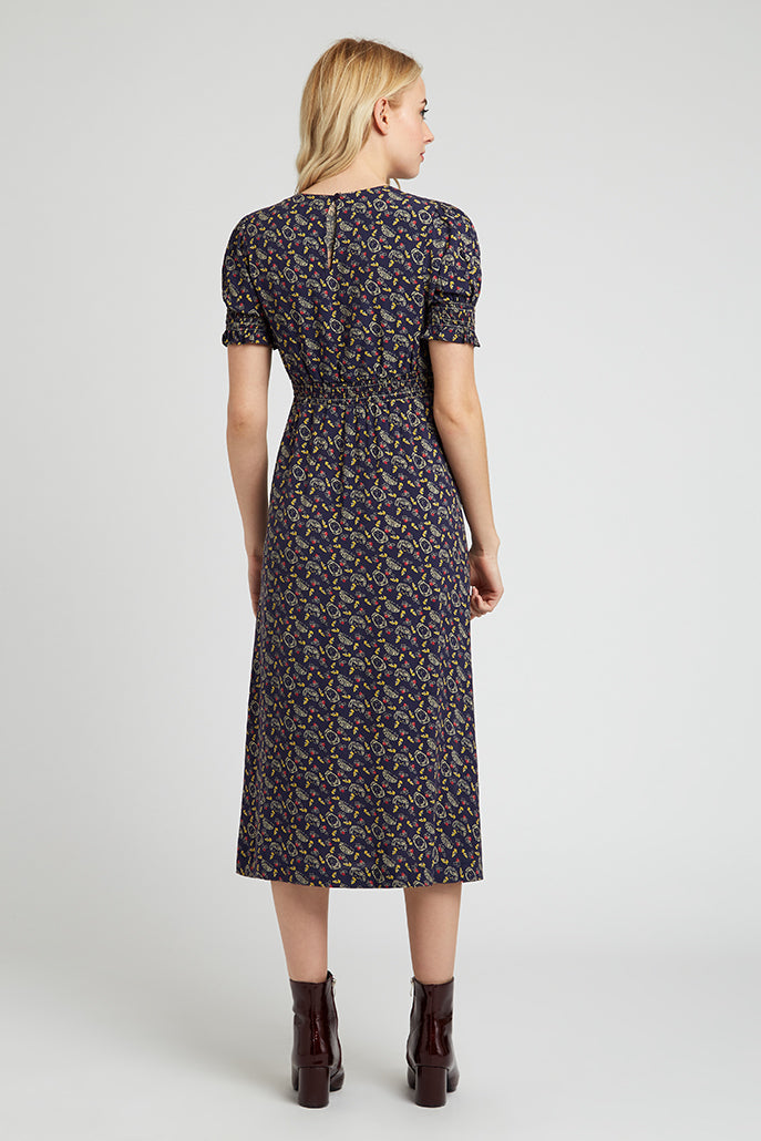 Corina Hedgehog Print Midi Tea Dress Dress