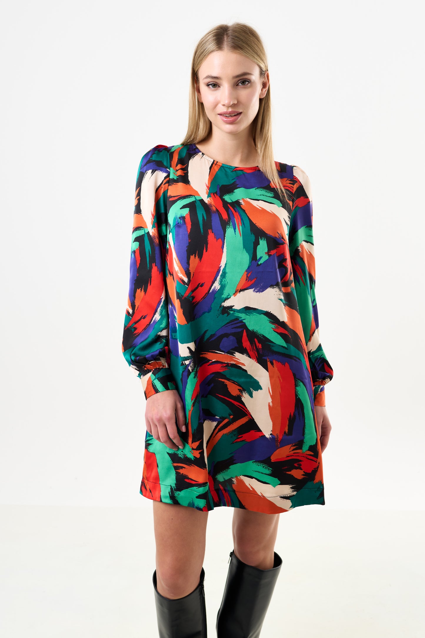 Didee Hofmann Print Long Sleeve Mini Dress