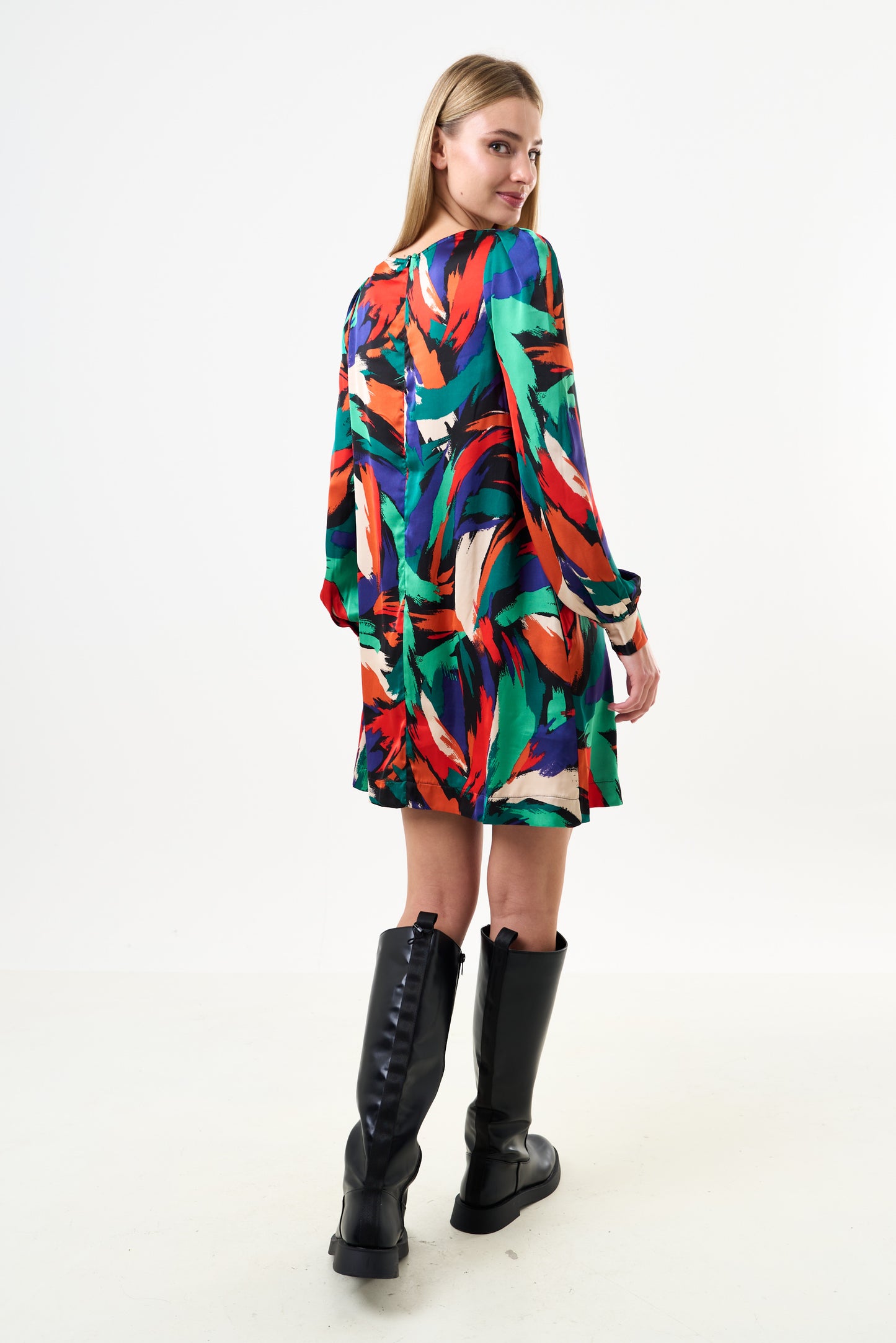 Didee Hofmann Print Long Sleeve Mini Dress