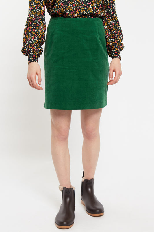 Dylan Baby Cord Mini Skirt - Green