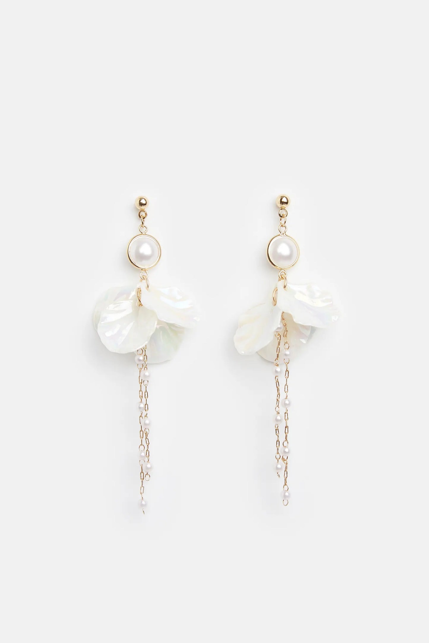 Louche Greer Shell Pendant Earrings