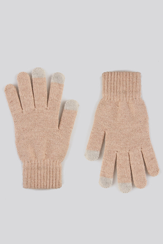 Hahn Cream Touch Screen Knitted Gloves