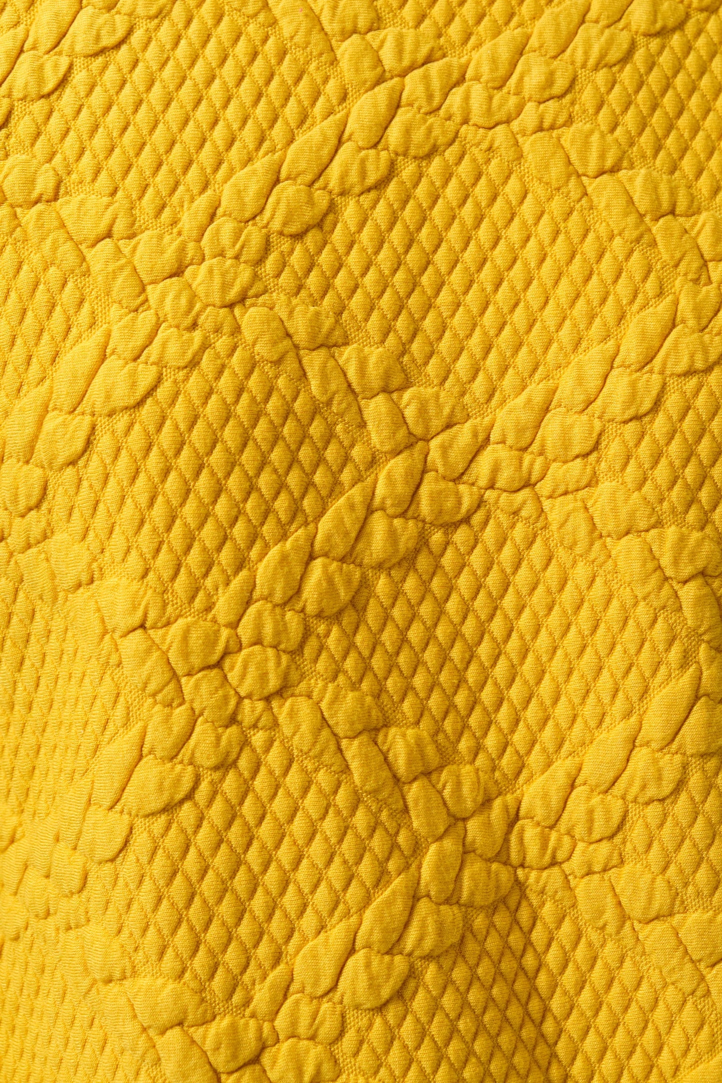 Jan Cable Quilt Sweatshirt - Mustard