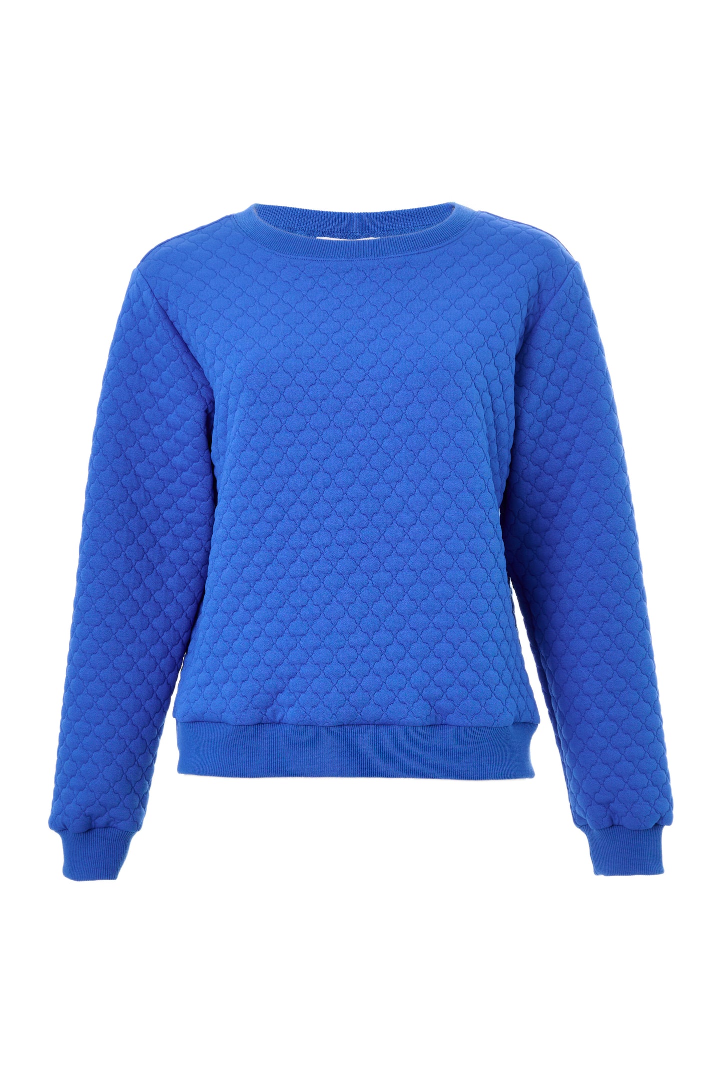 Jan Tile Quilted Sweatshirt - Blue