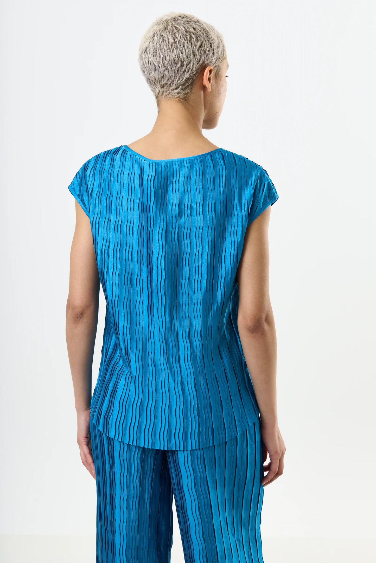 Korine Pleat Surprise Top - Petrol