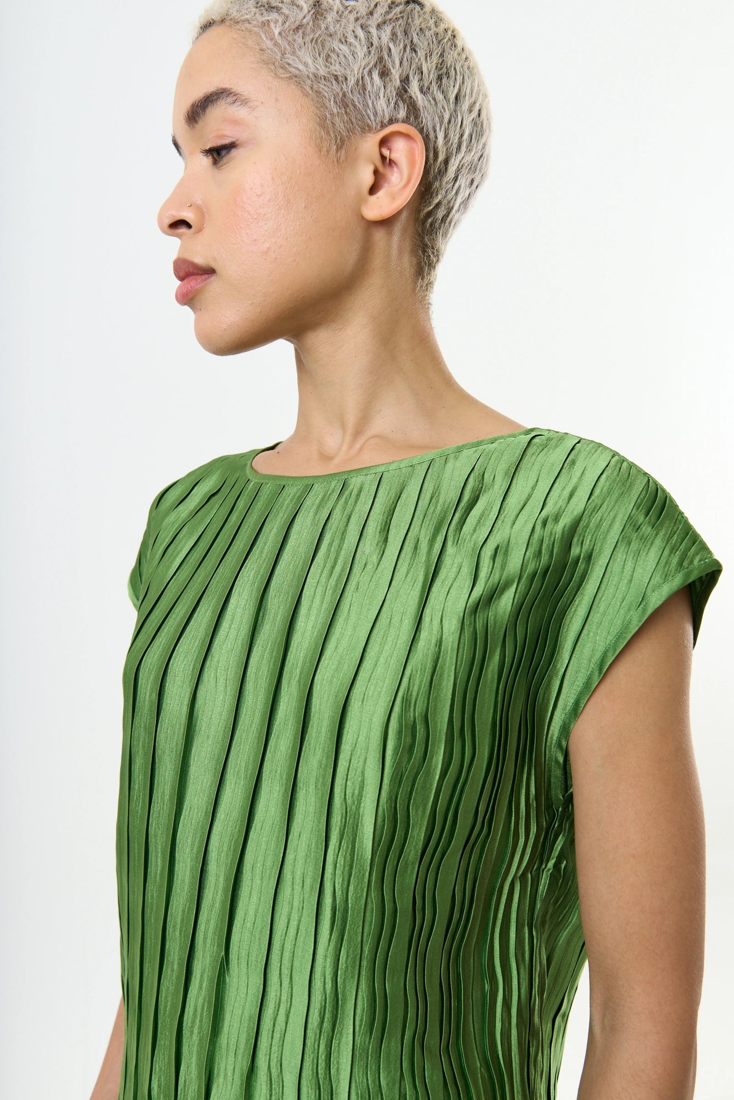 Korine Pleat Surprise Top - Fern