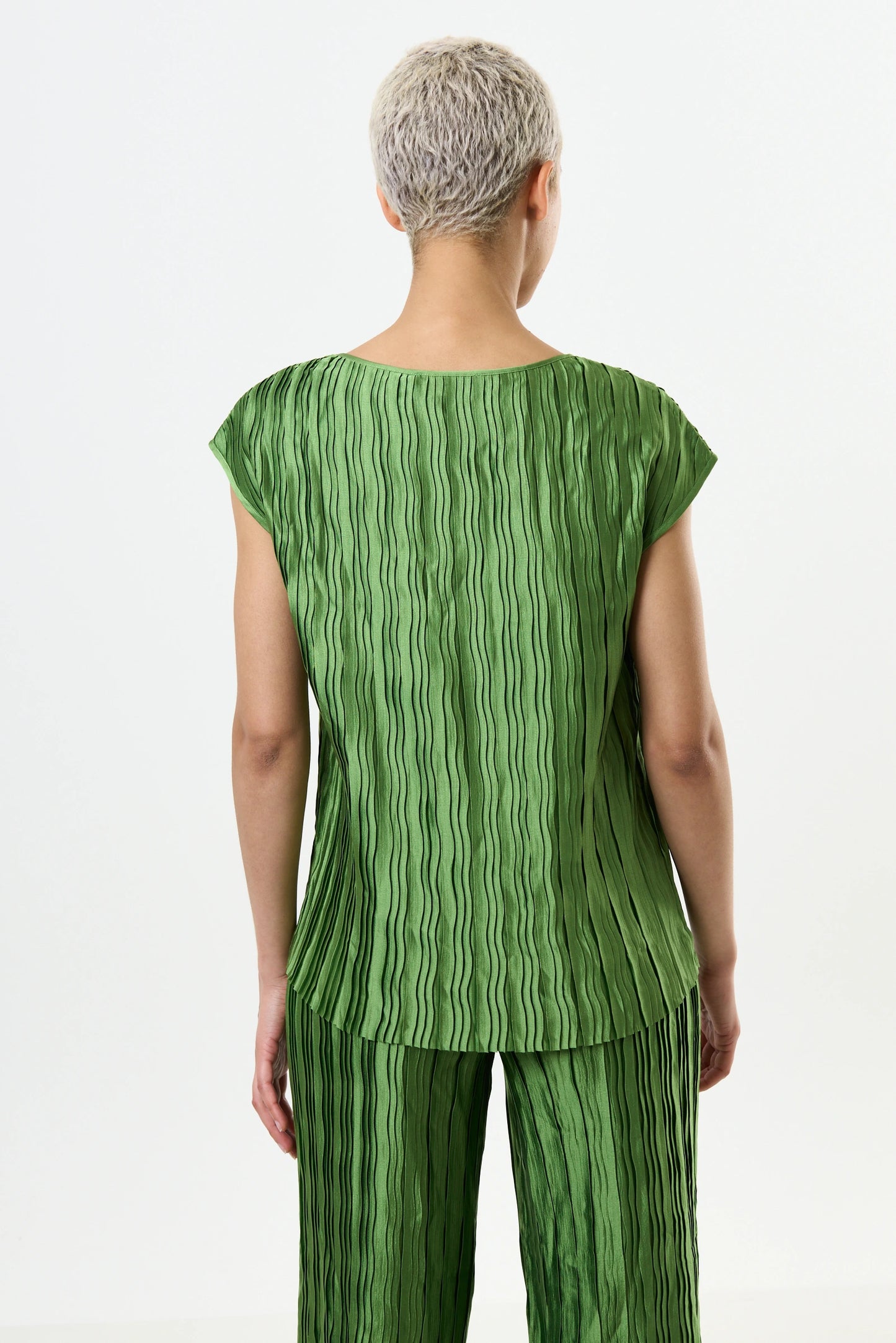 Korine Pleat Surprise Top - Fern