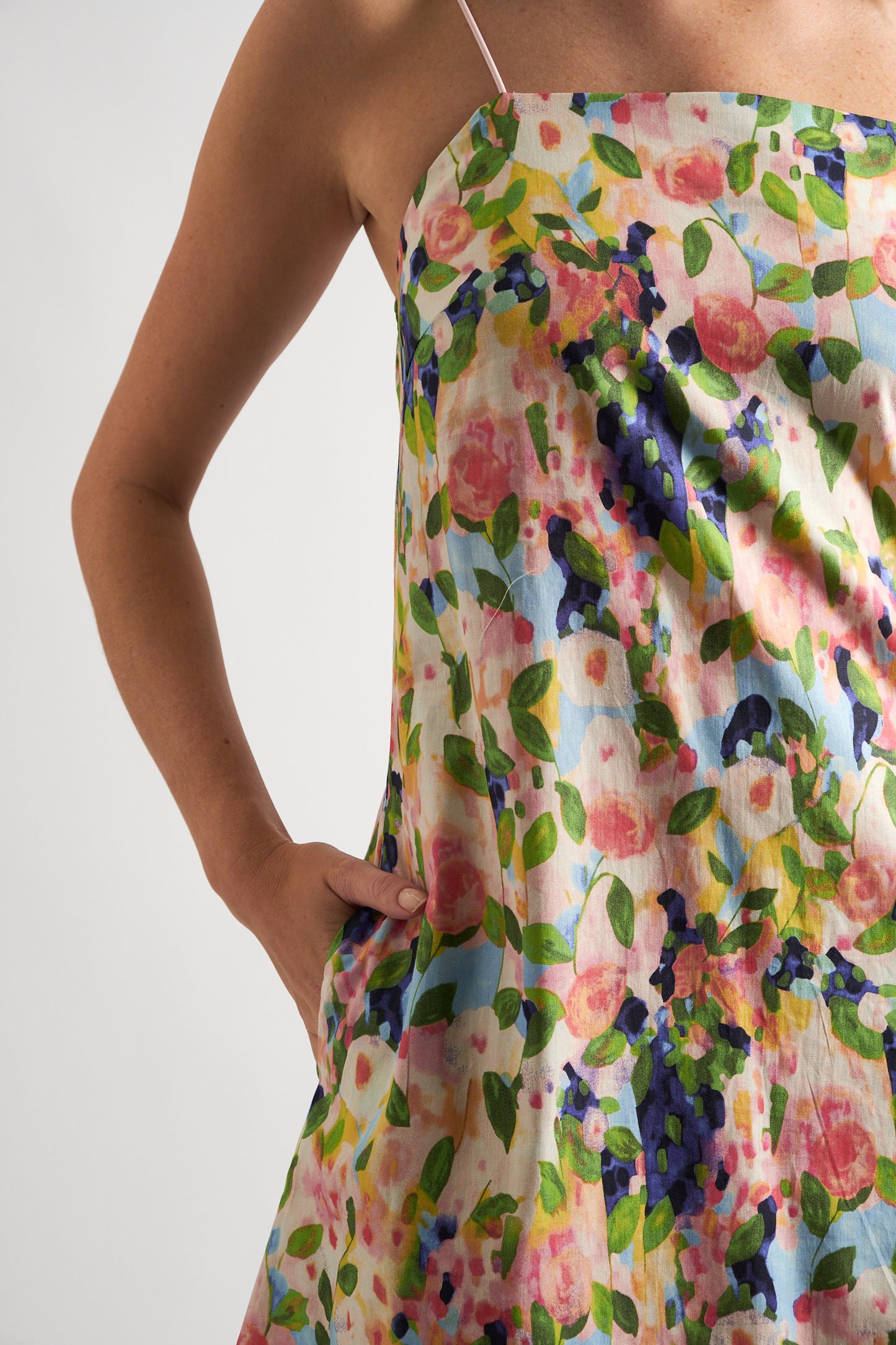Linsey Summer Dream Print Strappy Mini Dress