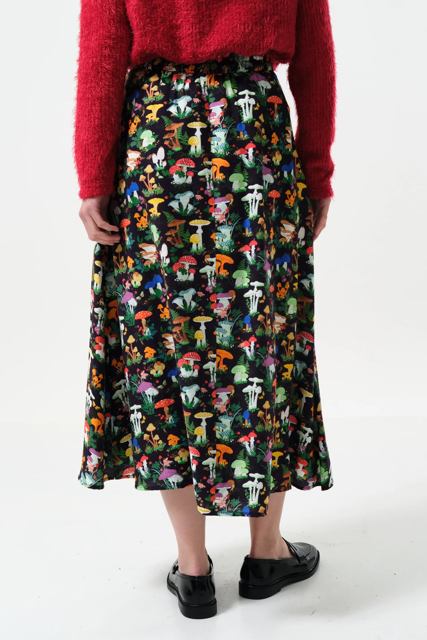 Lizea Toadstool Tales Print Midi Skirt