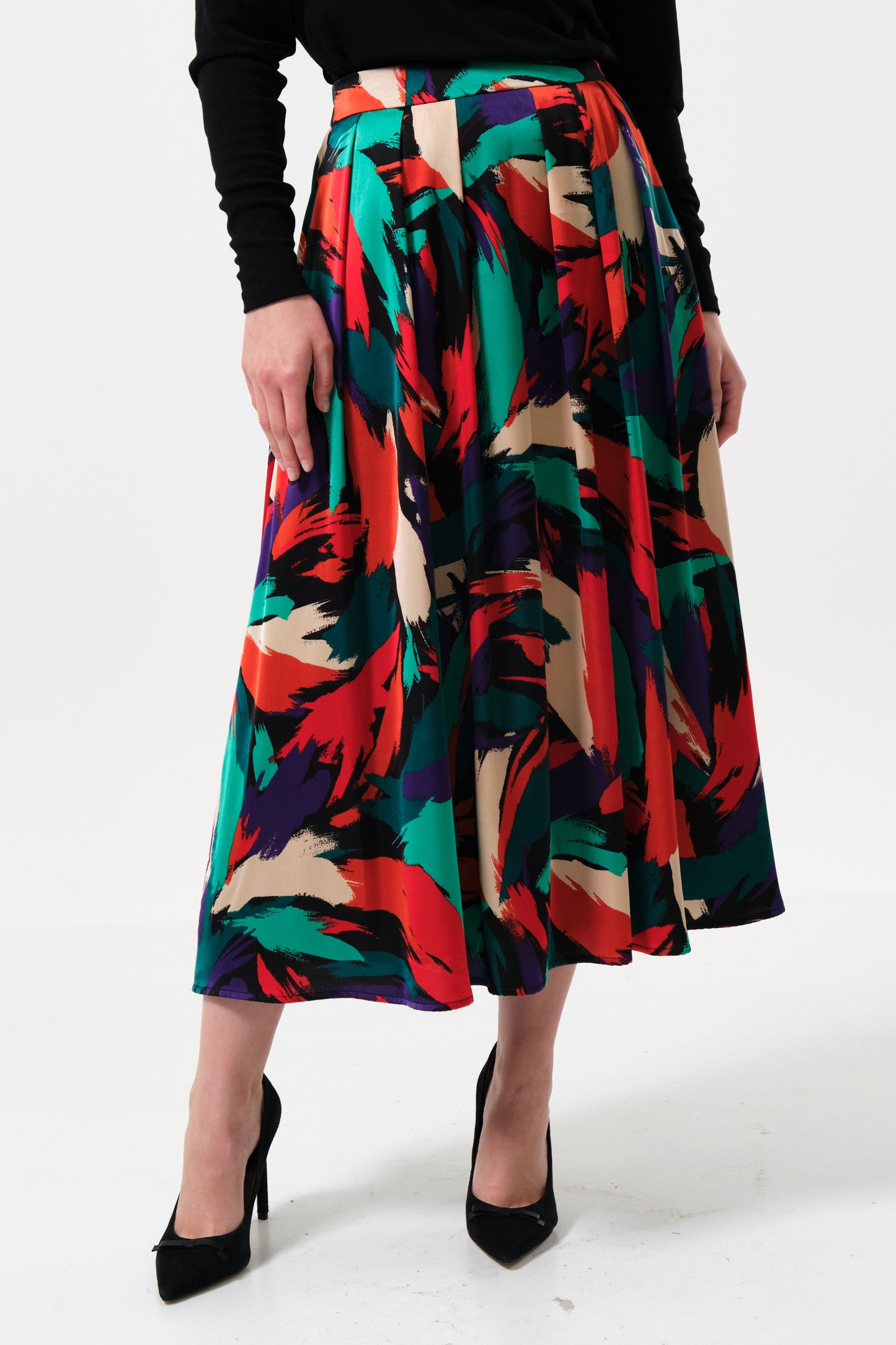 Lizea Hofmann Print Midi Skirt