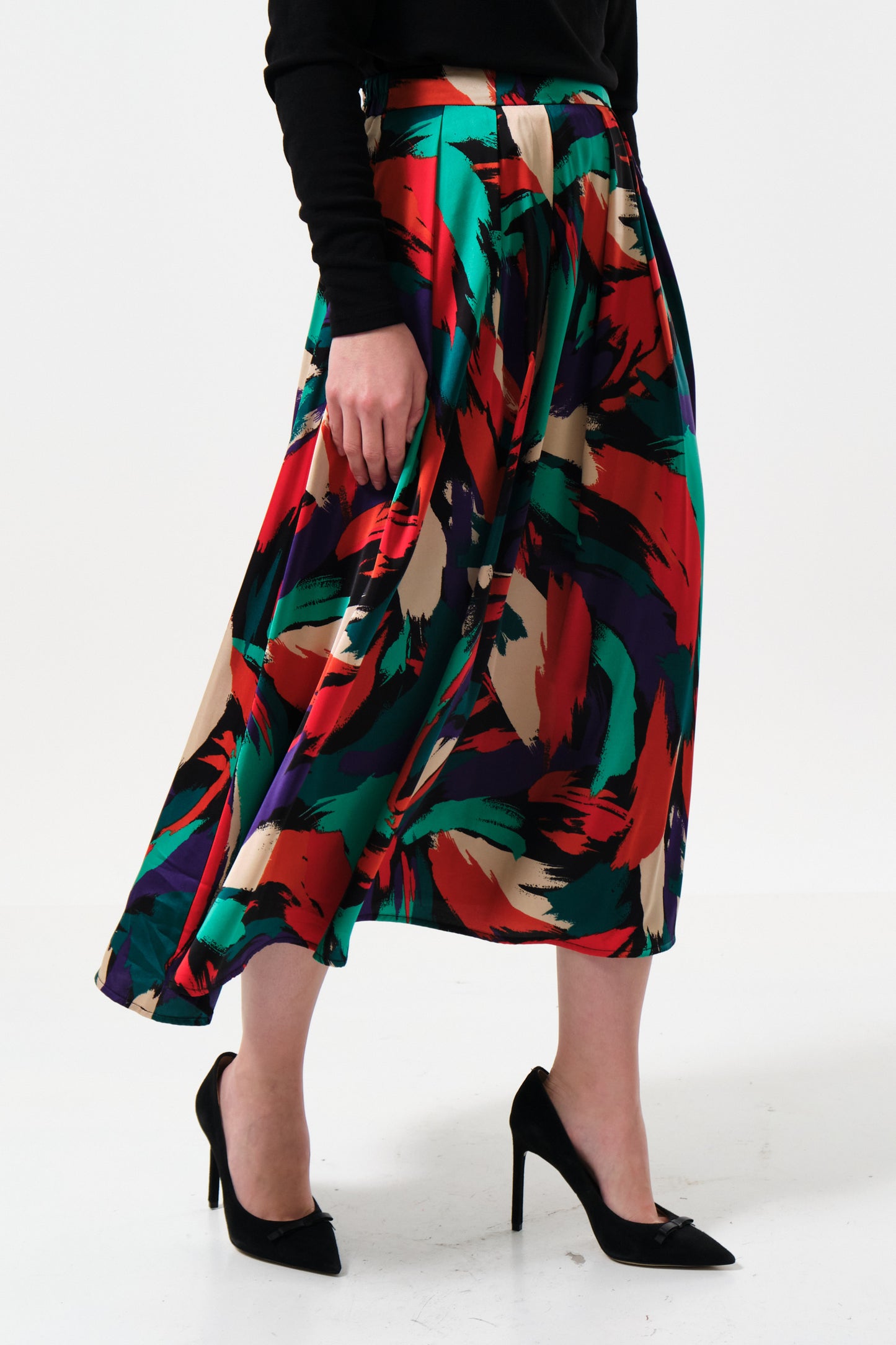 Lizea Hofmann Print Midi Skirt