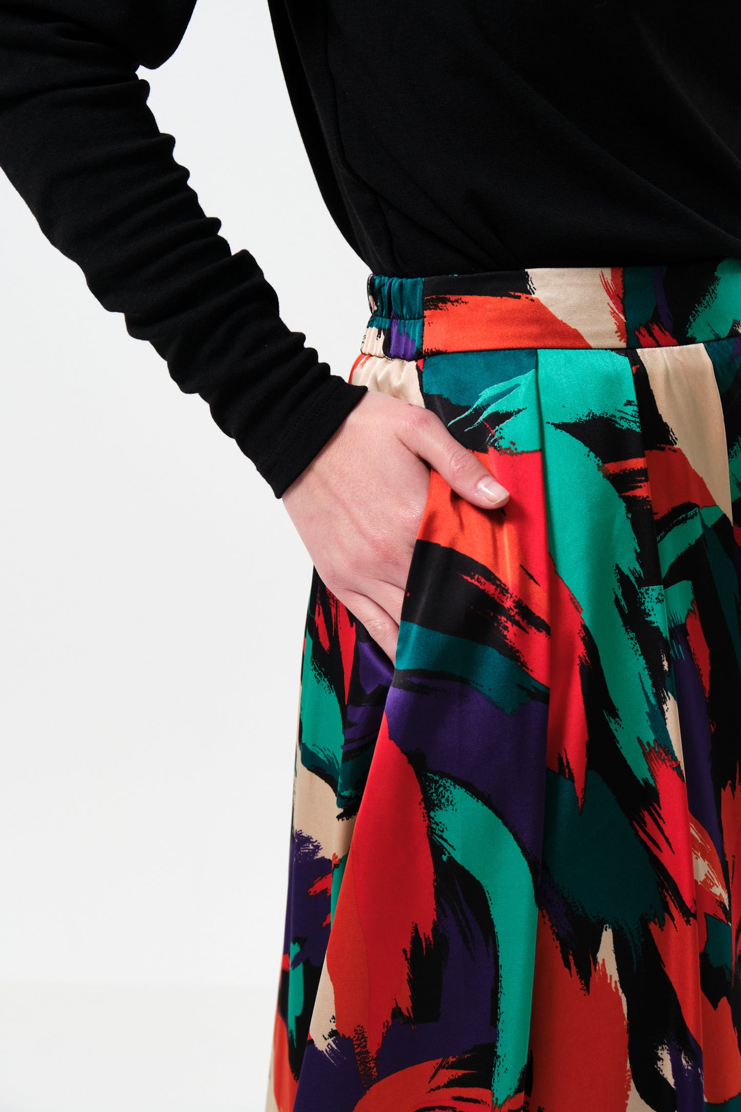 Lizea Hofmann Print Midi Skirt