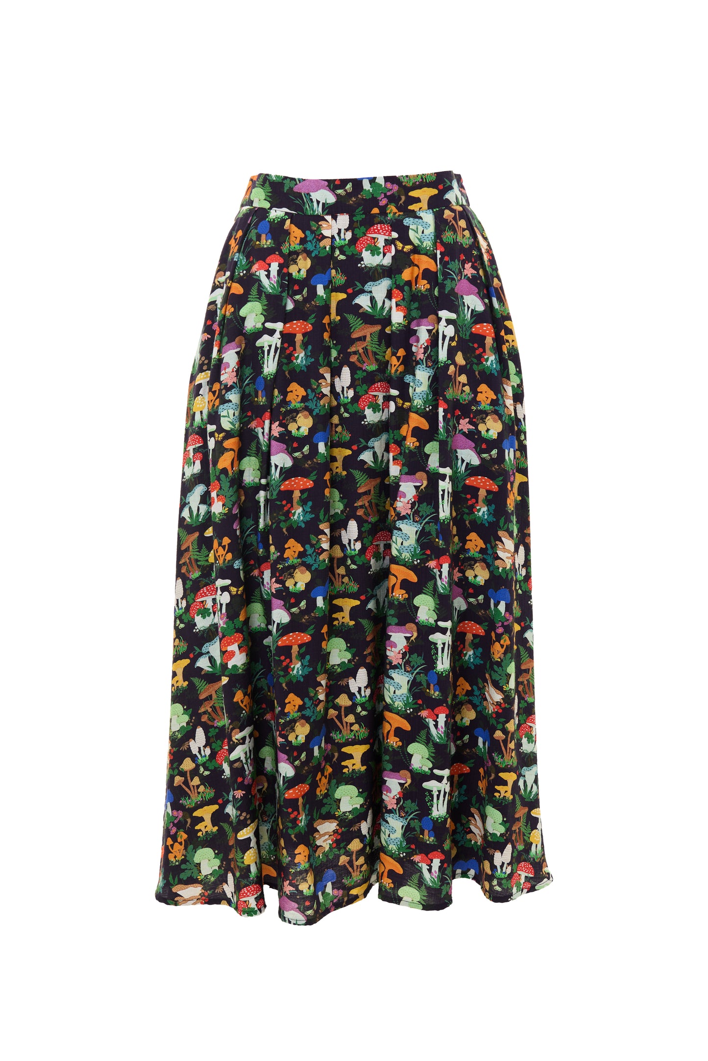 Lizea Toadstool Tales Print Midi Skirt