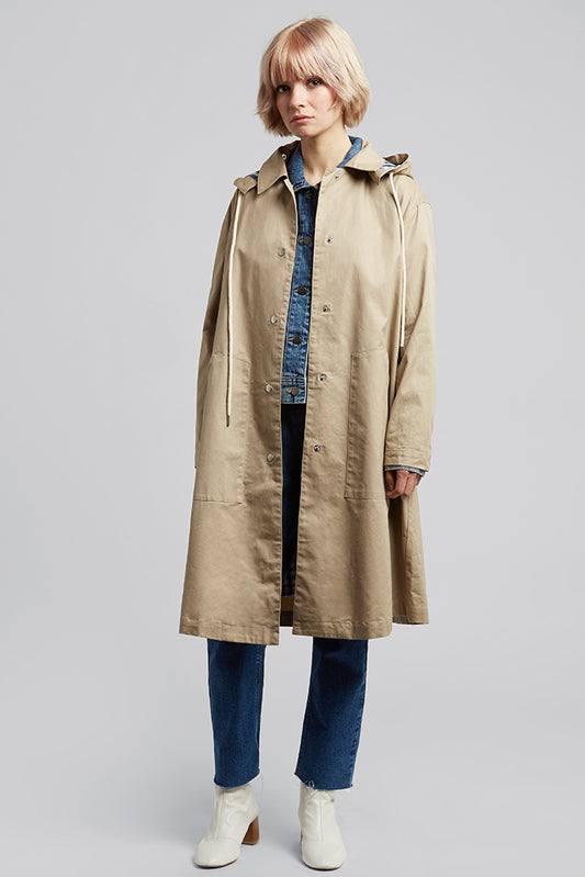 Louisette Removable Hood Showerproof Coat