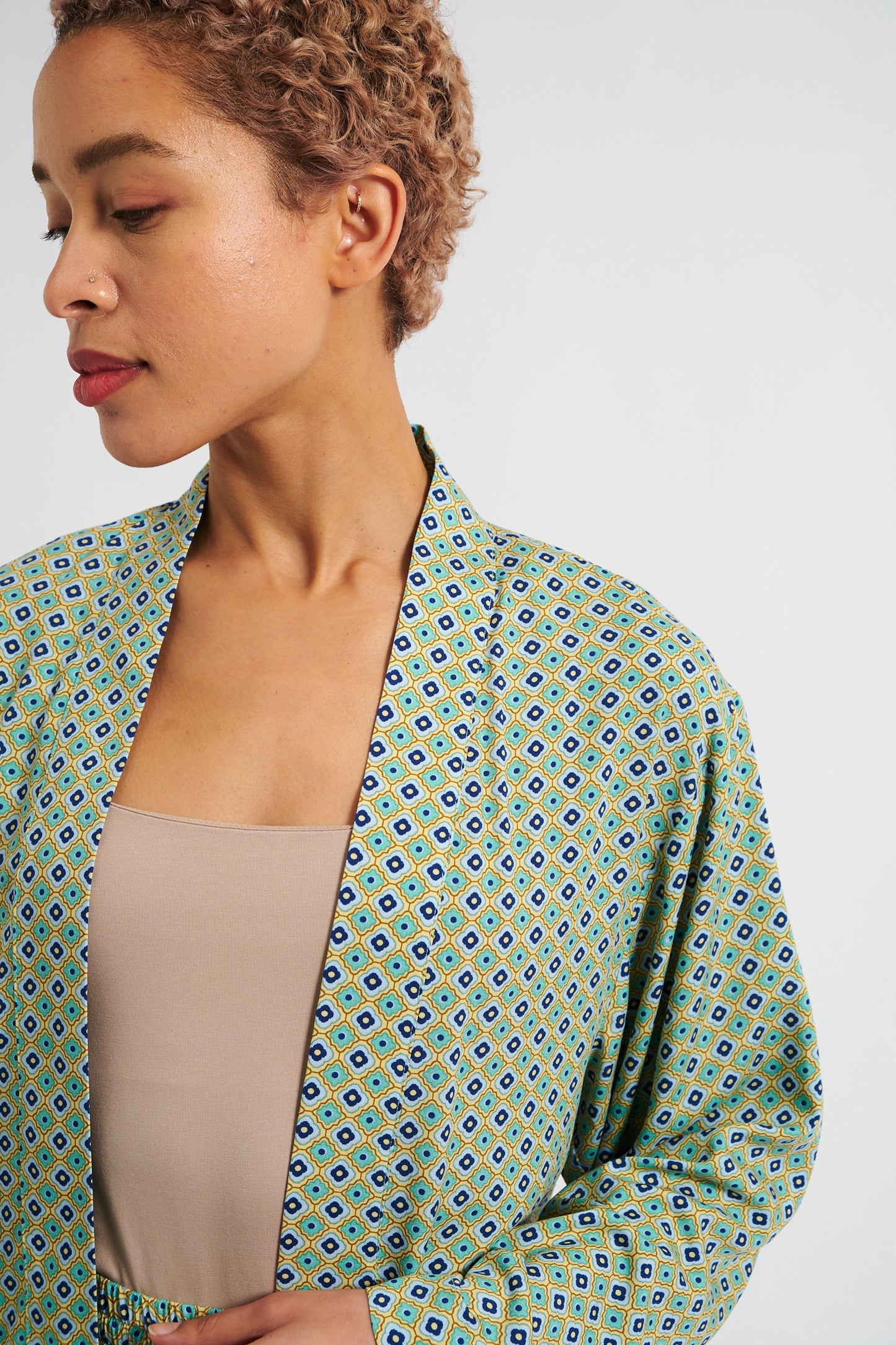 Nayah Tangiers Print Kimono Style Jacket