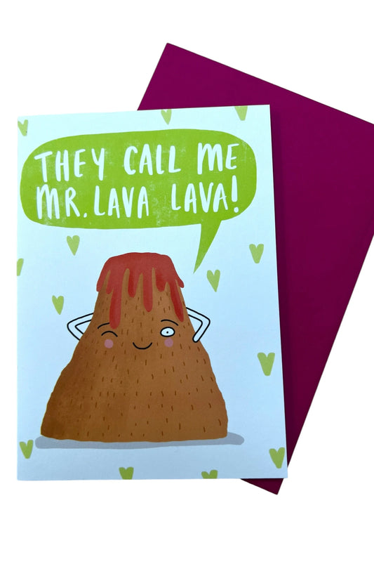 Mr. Lava Lava Valentine's Card