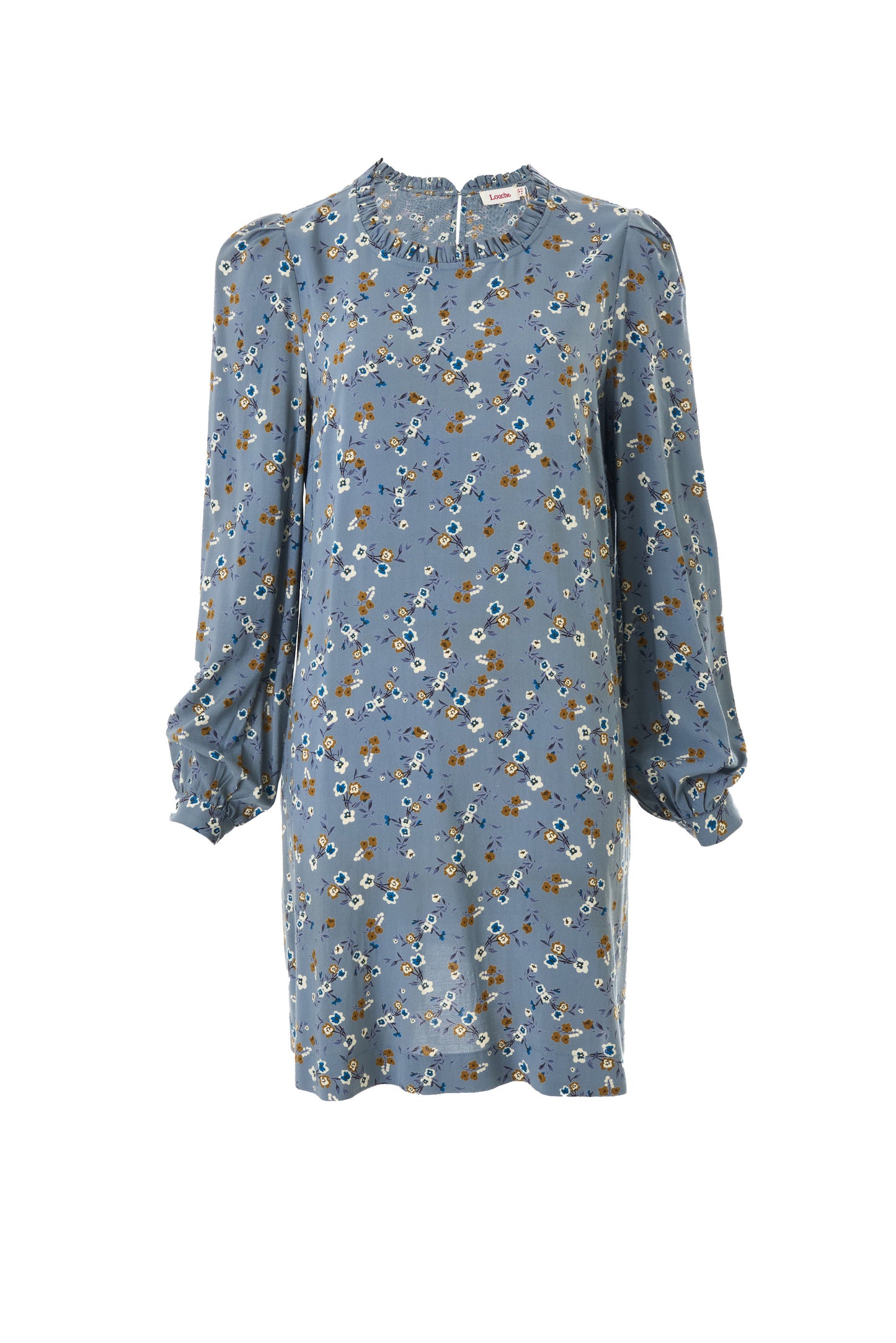 Sola Naïve Posy Print Long Sleeve Mini Dress - Teal