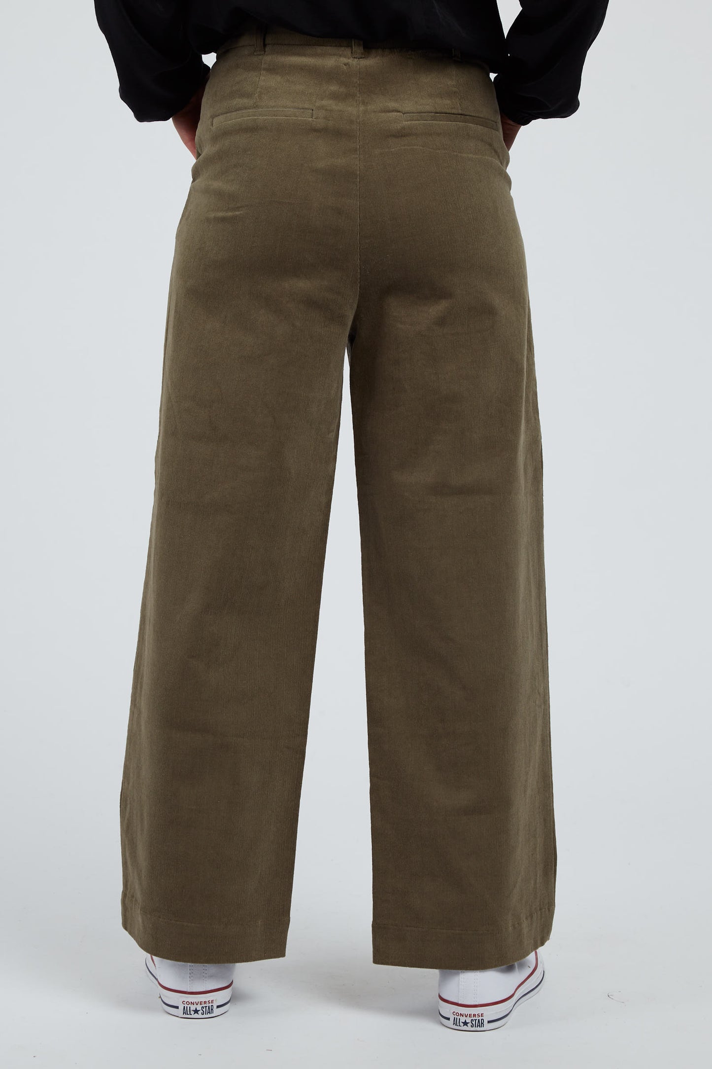 Tim Baby Cord Wide Leg Trouser Khaki