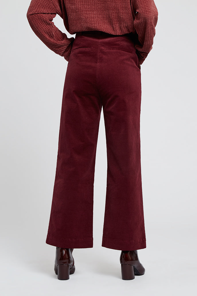 Tim Burgundy Baby Cord Trousers