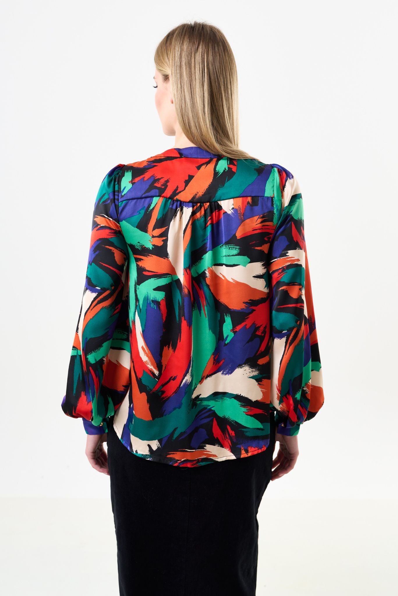 Orlan Hofmann Print Long Sleeve Blouse