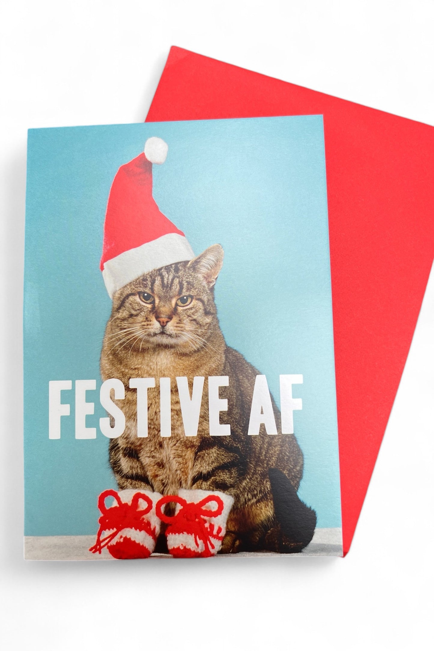 Festive AF Cat Christmas Card