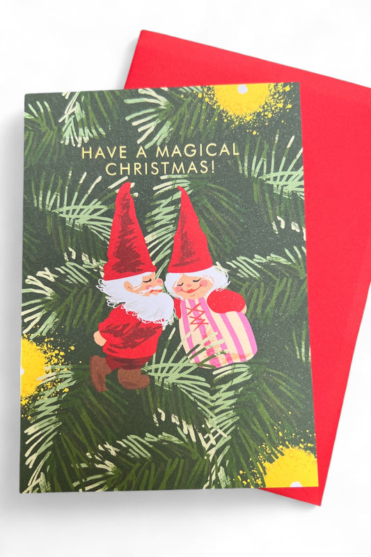 Magical Christmas Gnomes Card