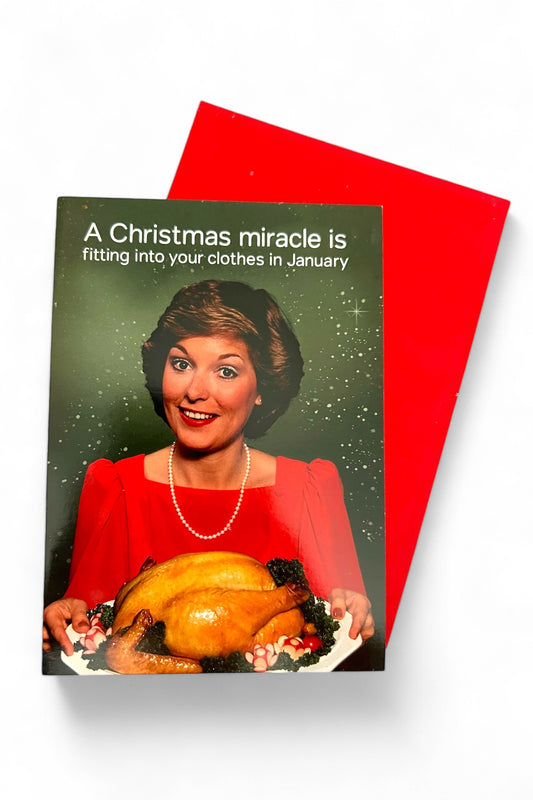 Christmas Dinner Miracle Card