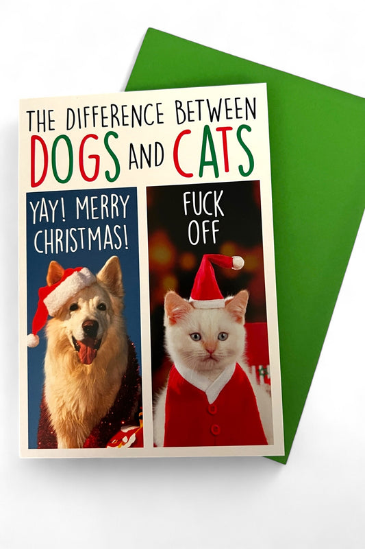 Cats & Dogs Christmas Card