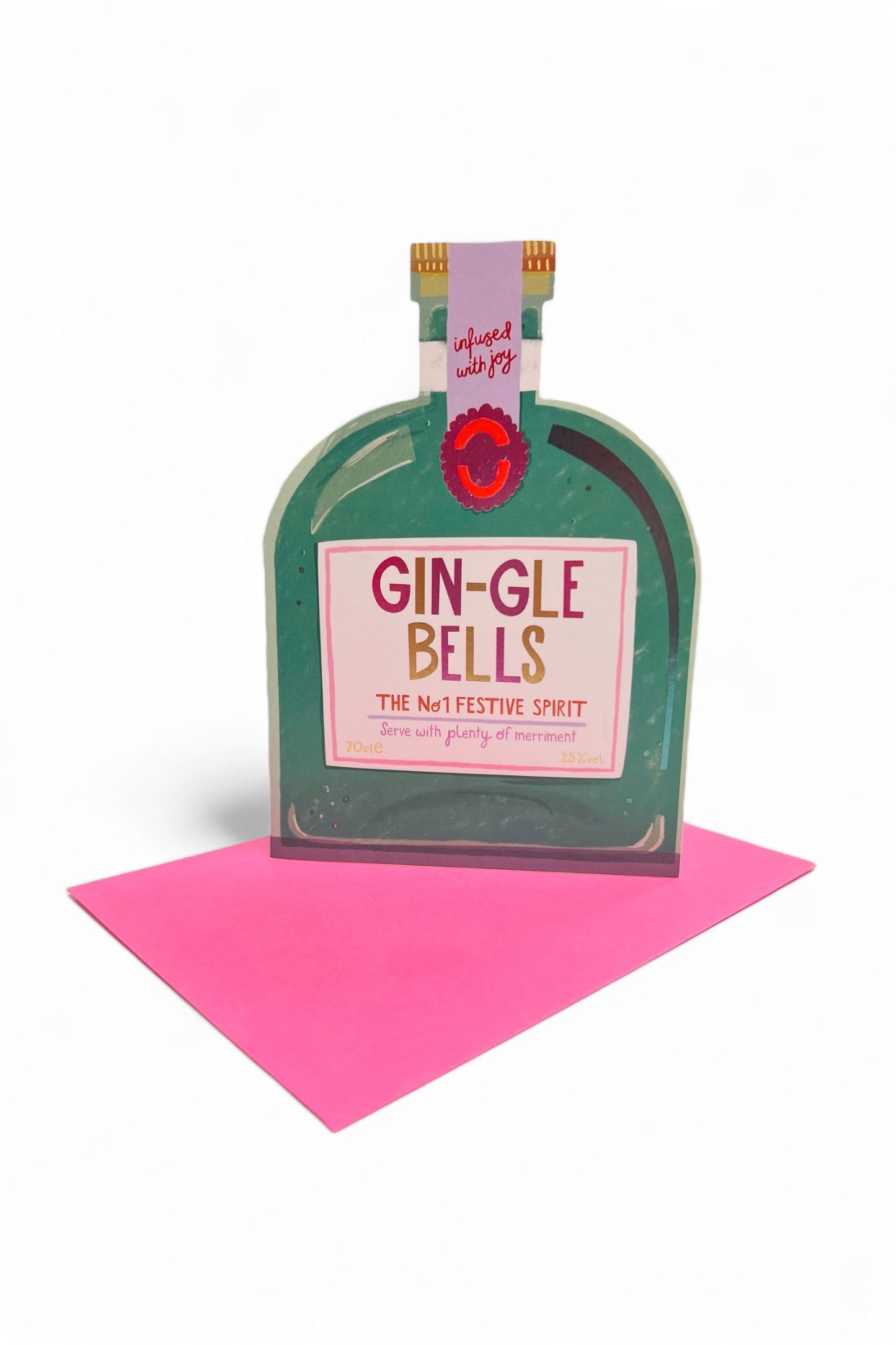 Gin-gle Bells No. 1 Christmas Spirit Card