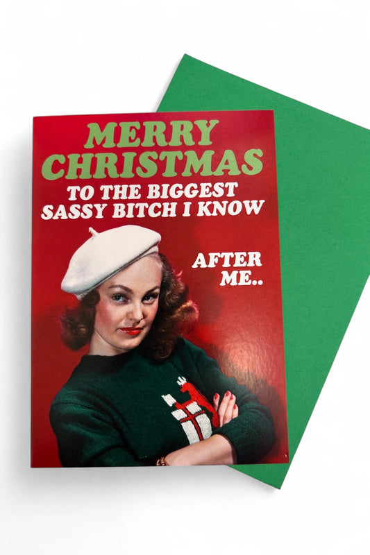 Merry Christmas Sassy Bitch Card