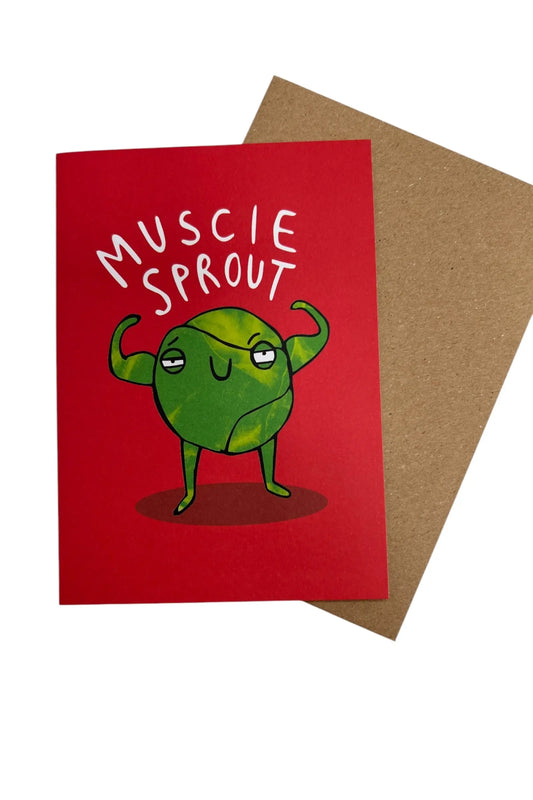 Muscle Sprout Christmas Card