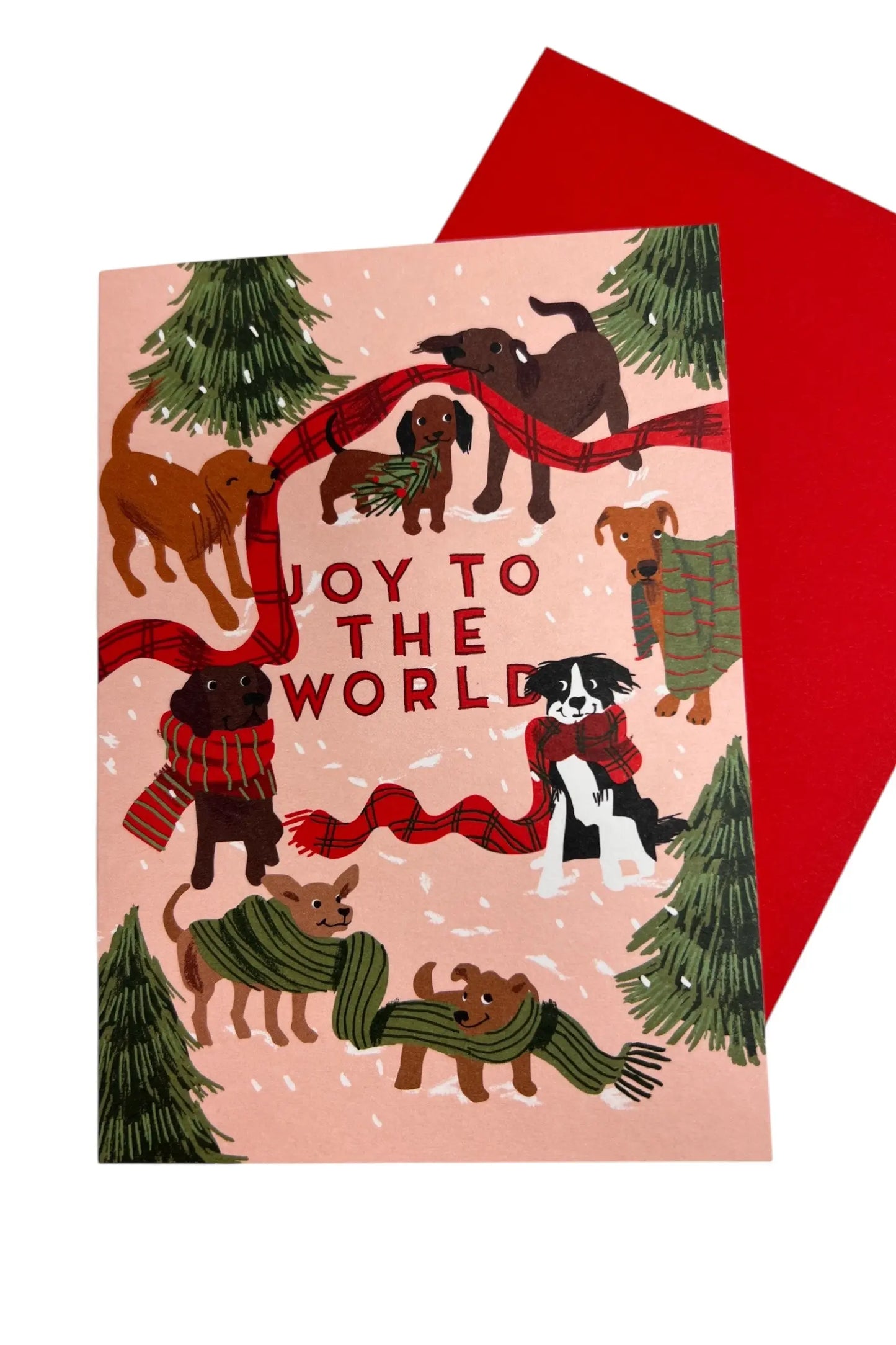 Joy To The World Dogs Christmas Card